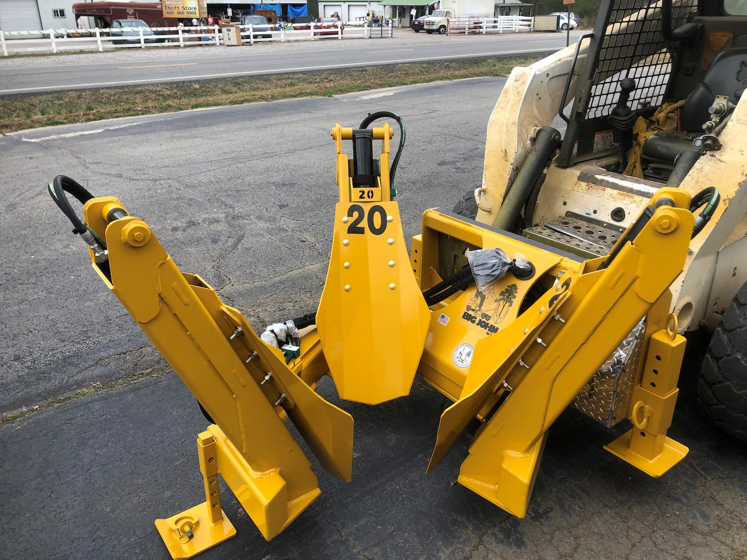 skid steer tree spade attachments